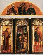 BELLINI, Giovanni Nativity Triptych Spain oil painting reproduction